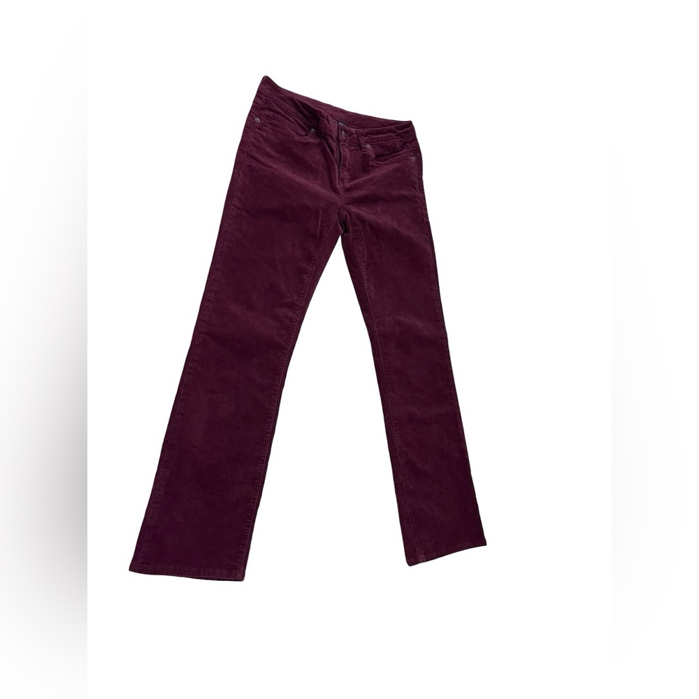 Patagonia Pants Sz 28 Short Maroon Corduroy Organic Cotton Work Travel Cabin